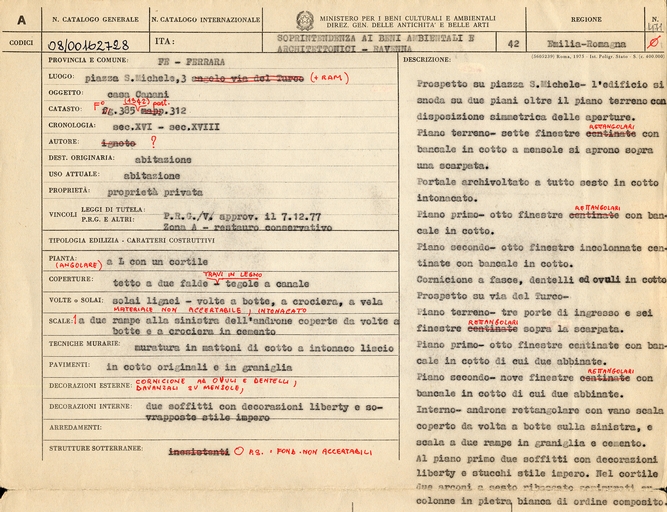 Casa Canani (casa d'abitazione) - Ferrara (FE) 