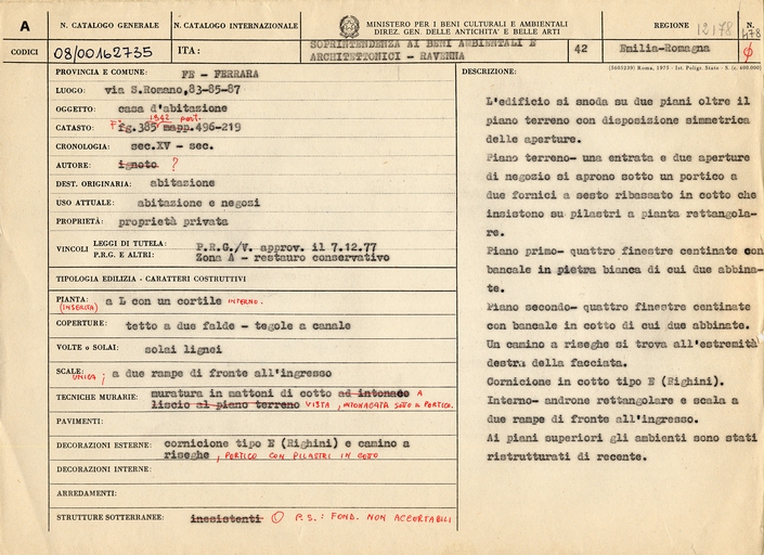 casa d'abitazione - Ferrara (FE) 