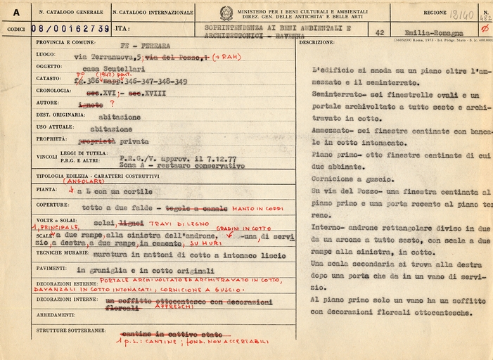 Casa Scutellari (casa d'abitazione) - Ferrara (FE) 