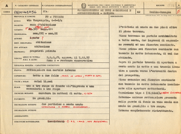 casa d'abitazione - Ferrara (FE) 