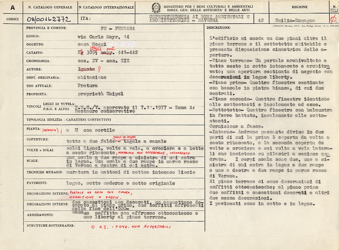 Casa Moggi (casa d'abitazione) - Ferrara (FE) 