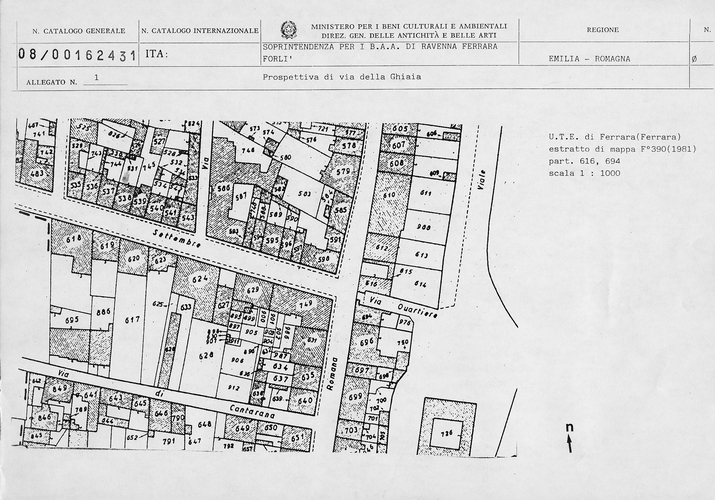 Prospettiva di Via della Ghiaia (prospettiva) - Ferrara (FE)  (XV)