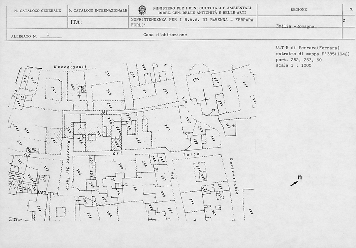 Casa (casa) - Ferrara (FE)  (XVI; XVIII)