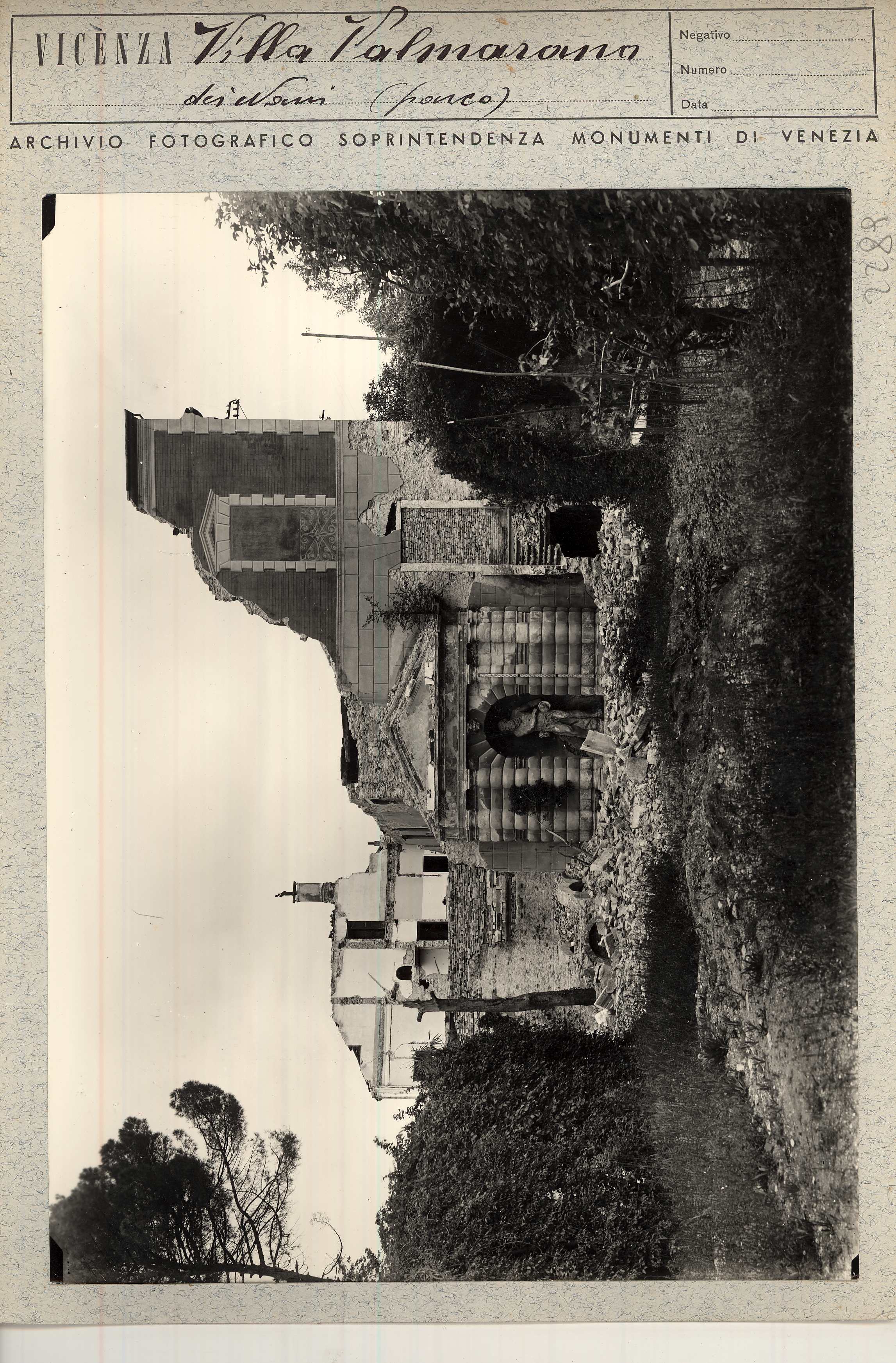 Vicenza. Villa Fogazzaro a San Bastian (positivo) di Soprintendenza ai Monumenti (prima metà XX)