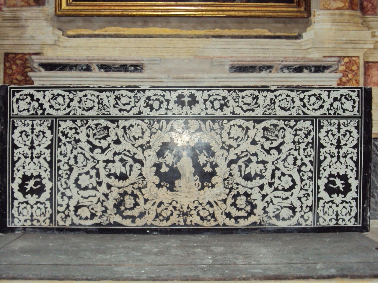 altare, opera isolata di Merlo Giovanni Maria - bottega mantovana (metà sec. XVII, sec. XVIII)