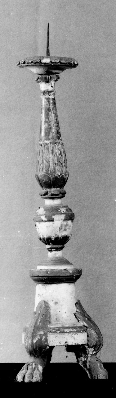 candeliere d'altare, opera isolata - bottega mantovana (prima metà sec. XIX)