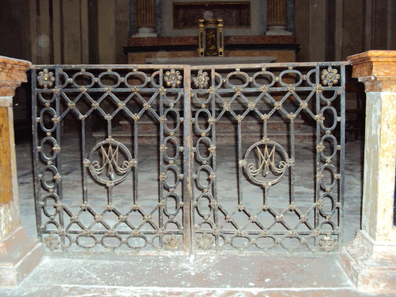 cancello di balaustrata, opera isolata - bottega mantovana (sec. XIX)