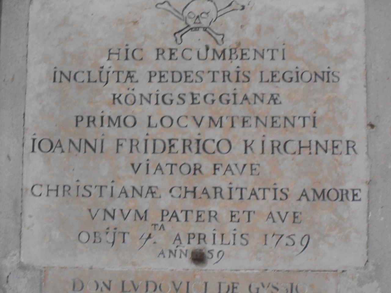 lapide, opera isolata - bottega mantovana (sec. XVIII)