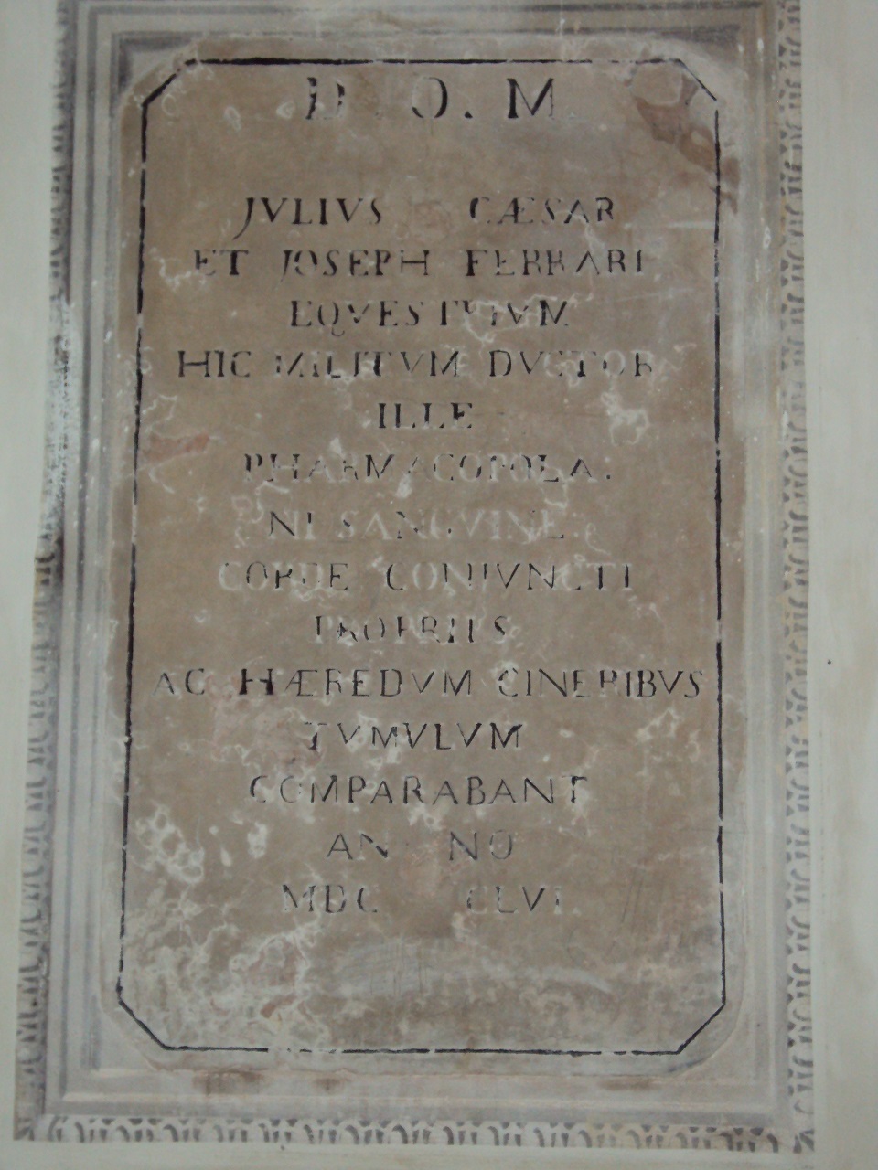 lapide, opera isolata - bottega mantovana (sec. XVIII)