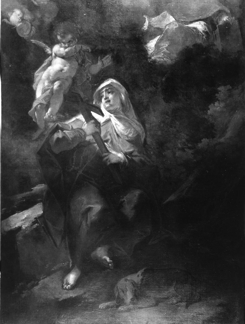 Santa Margherita da Cortona (dipinto, opera isolata) di Bazzani Giuseppe (sec. XVIII)