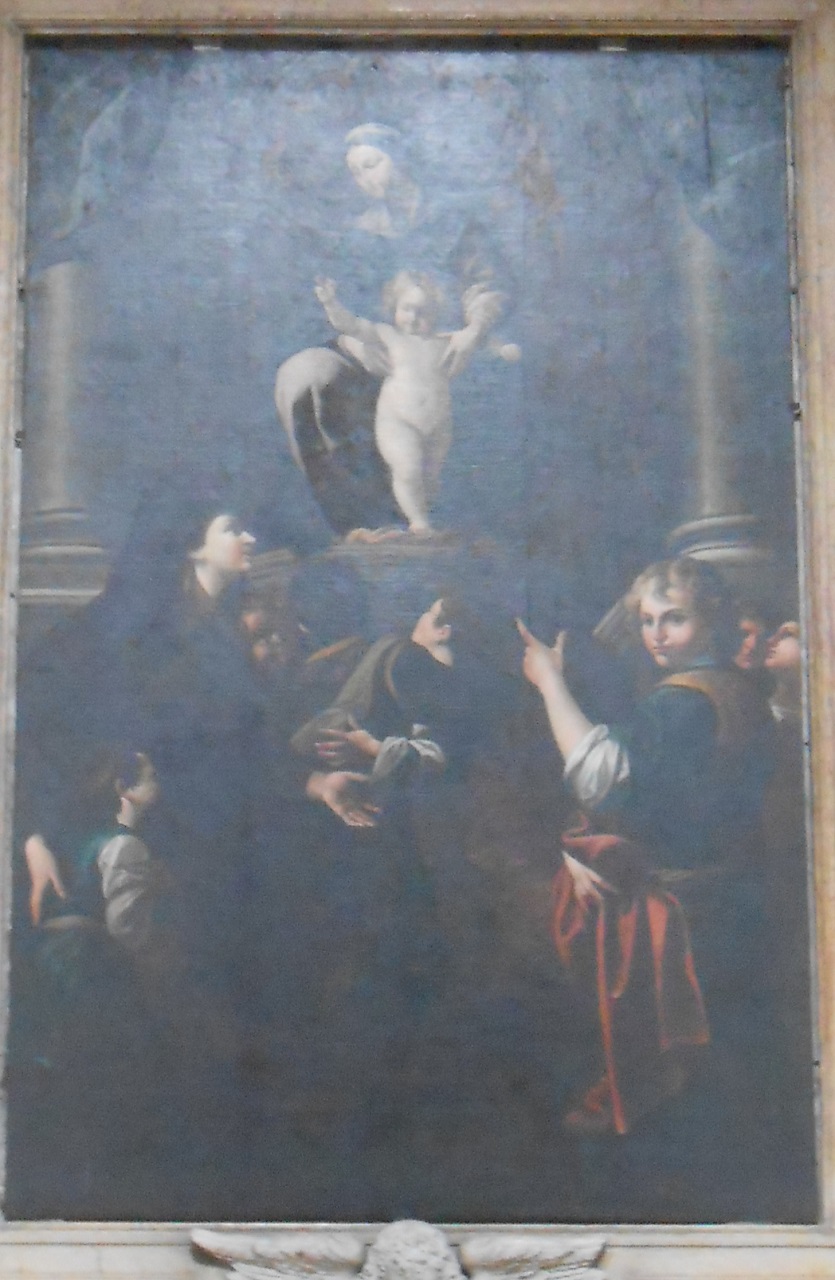 Madonna con Bambino adorata da Santa Felicita e i suoi figli (dipinto, opera isolata) di Ruggeri Antonio (sec. XIX)