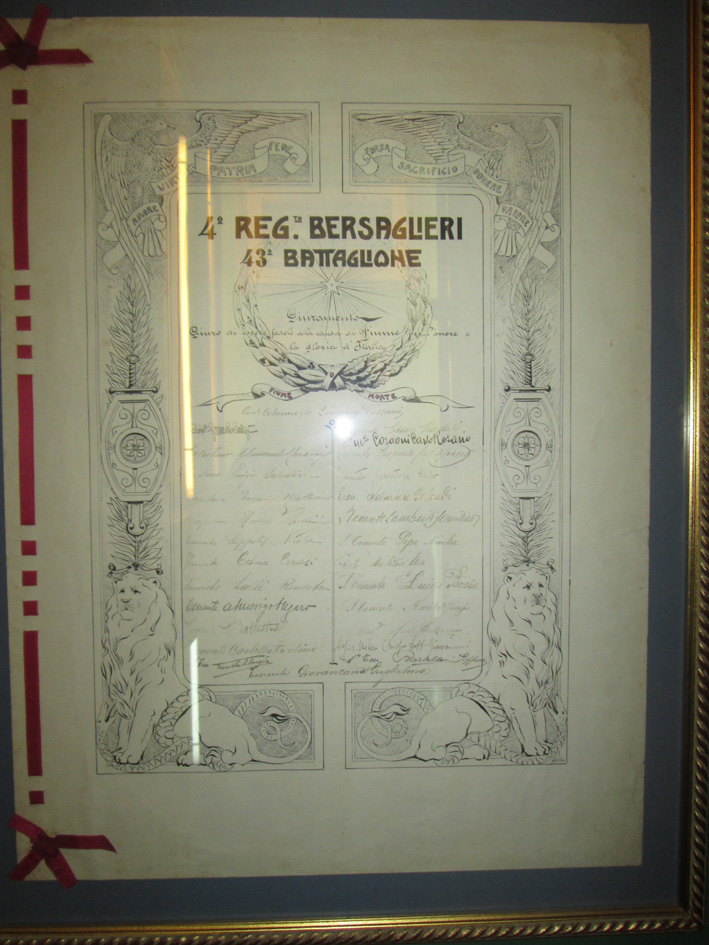 diploma, opera isolata - ambito italiano (XX)