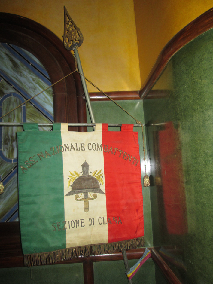 gonfalone, opera isolata - manifattura italiana (primo quarto XX)