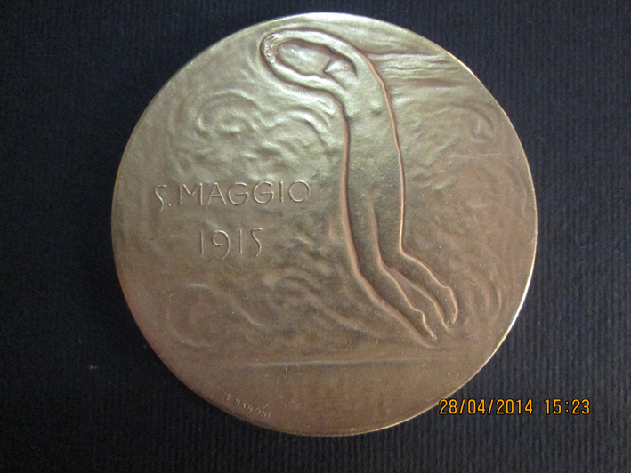 medaglia, elemento d'insieme di Baroni Eugenio (XX)