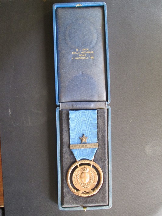 medaglia al valore militare, opera isolata - ambito italiano (XX)