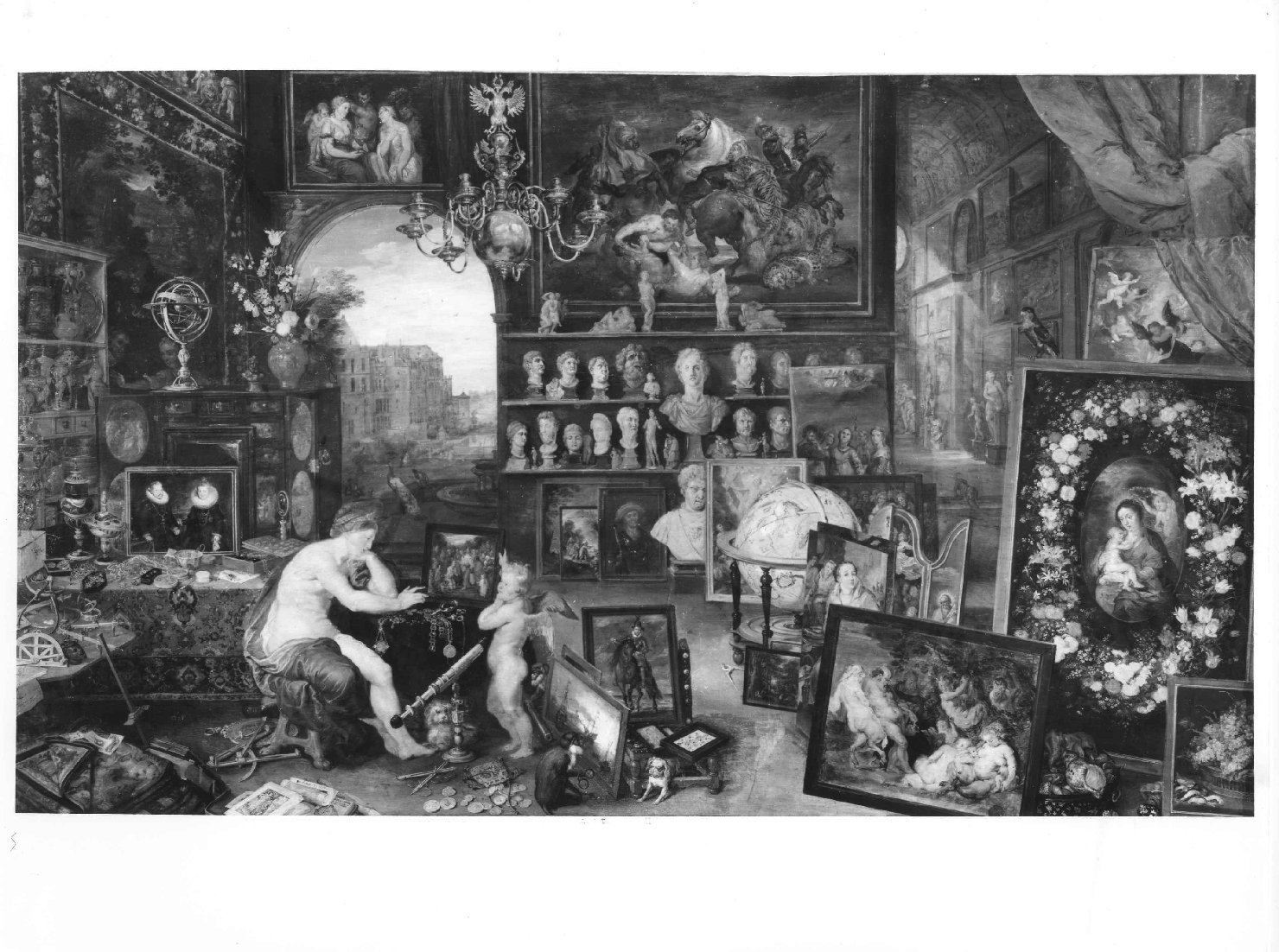 Bruegel, Jan <il Giovane>. Allegoria della vista - Museo del Prado - Madrid (positivo) di Bruegel, Jan <il Giovane>, anonimo (XX)