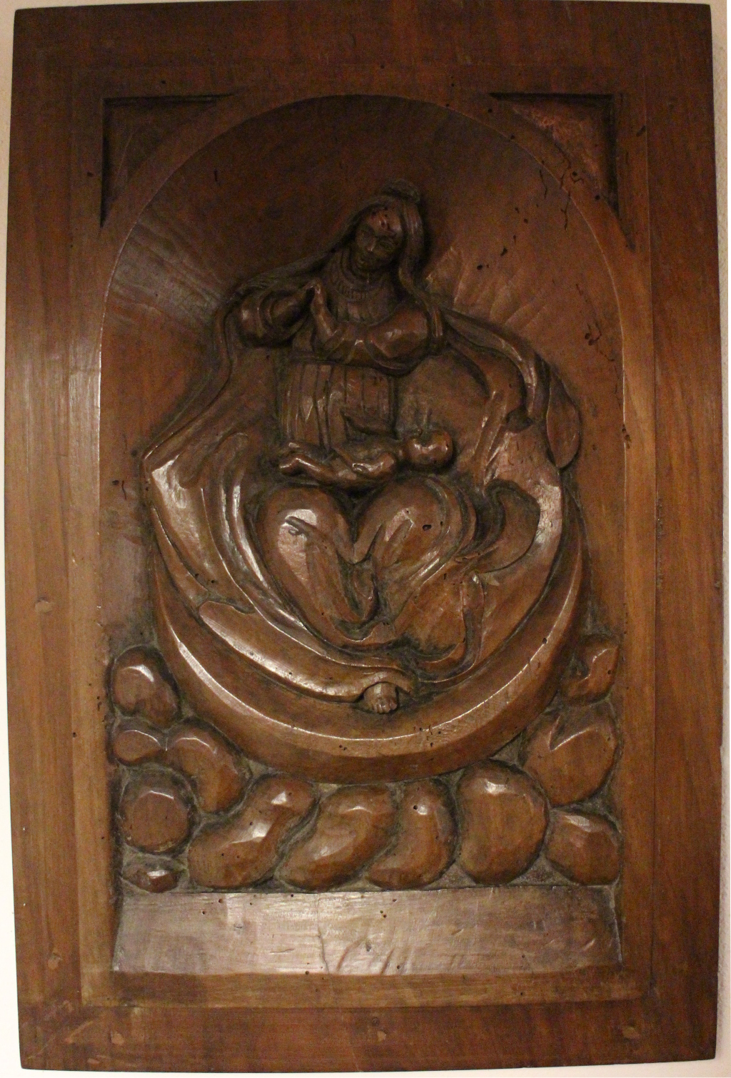 Madonna con Bambino in gloria (formella) - ambito veneto (ultimo quarto sec. XVIII)