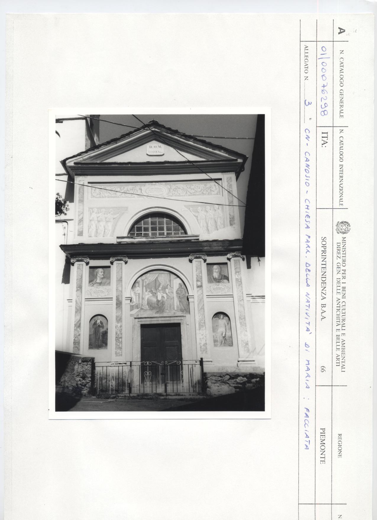 Natività di Maria (chiesa, parrocchiale) - CANOSIO (CN)  (XIX)