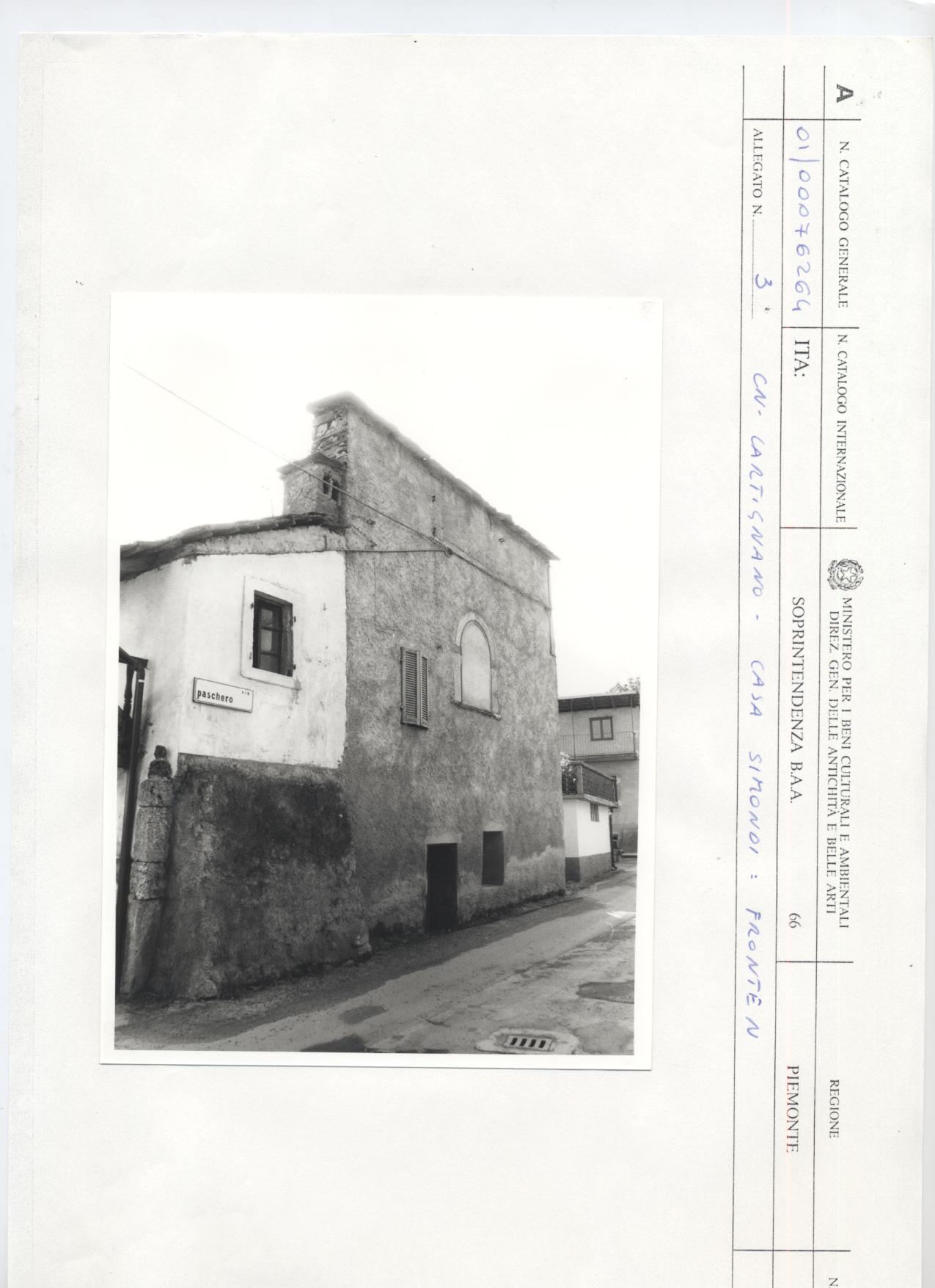 Casa Simondi (case, in linea) - CARTIGNANO (CN)  (XV)