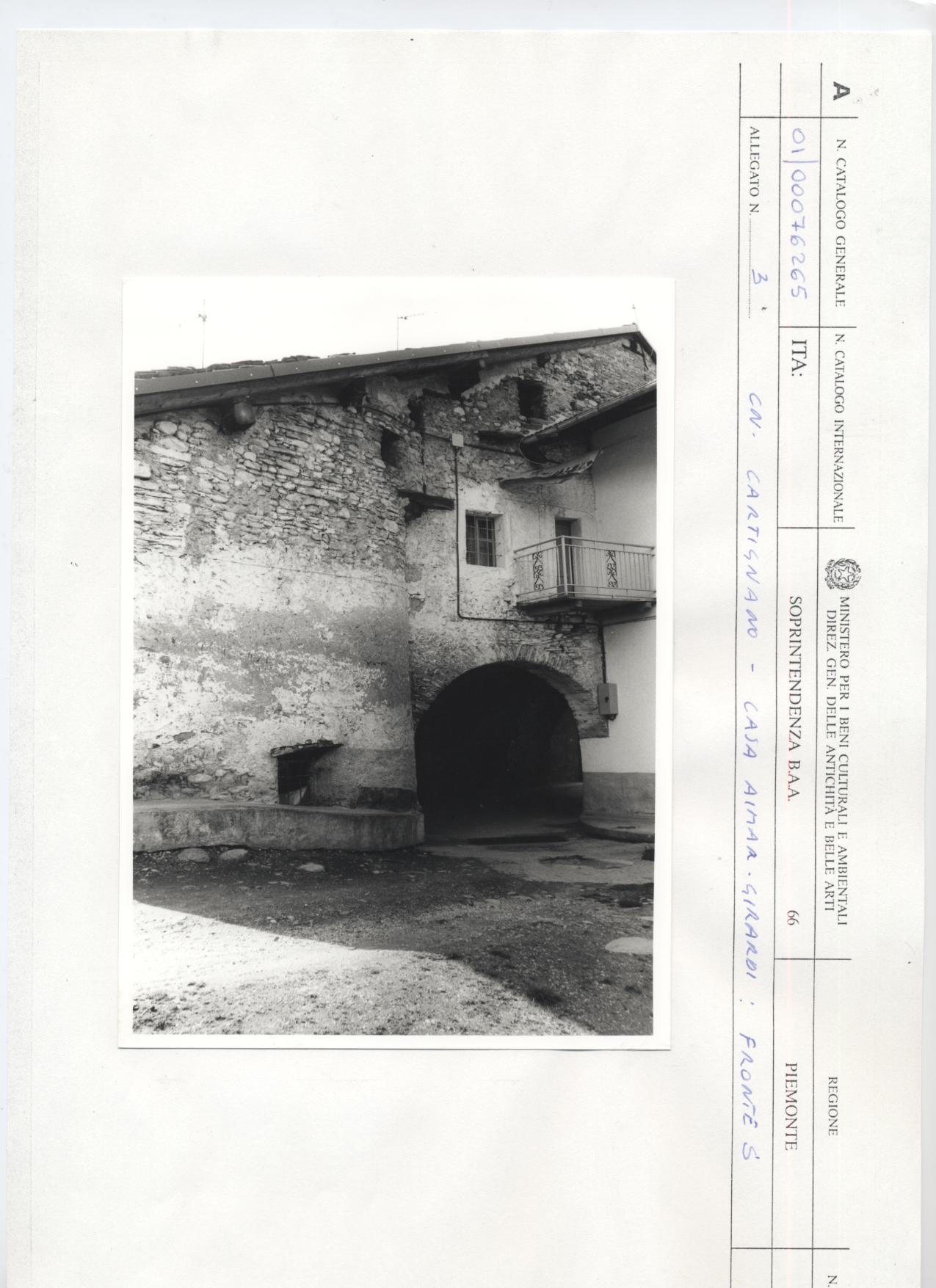 Casa Aimar-Girardi (case) - CARTIGNANO (CN)  (XV)