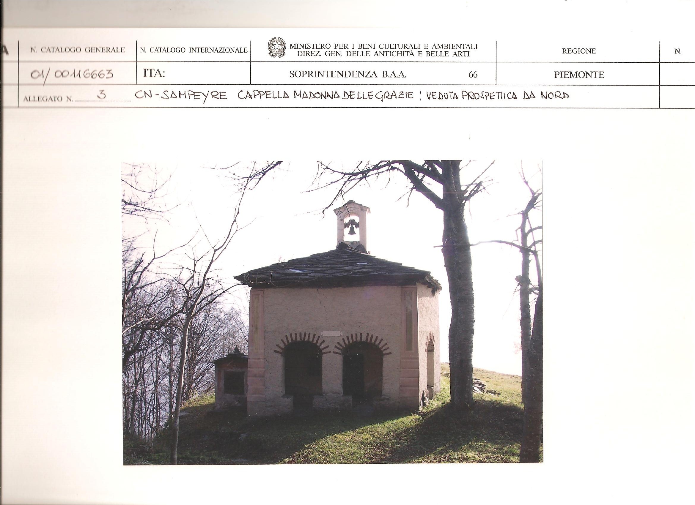 Cappella della Madonna delle Grazie (cappella, votiva) - Sampeyre (CN)  (XIX)