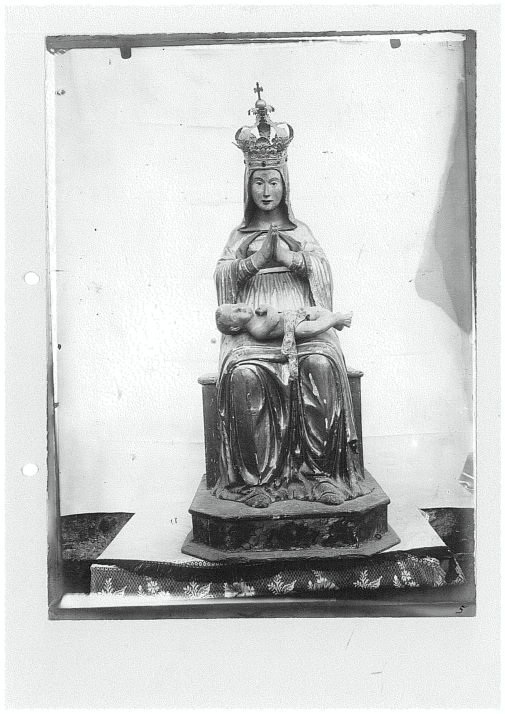 Statua Madonna con il Bambino (positivo) di Regia Soprintendenza ai Monumenti per le province di Verona Mantova e Cremona (secondo quarto XX)
