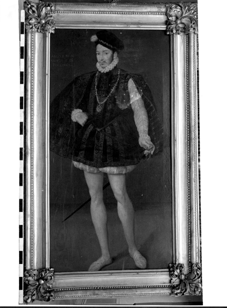 ritratto di Carlo II di Polonia, ritratto di Carlo IX di Francia (dipinto, opera isolata) di Clouet François (cerchia) - ambito francese (terzo quarto sec. XVI)