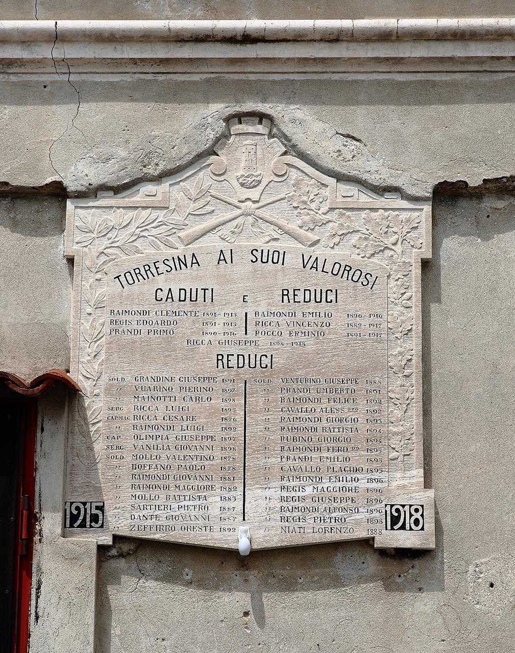 soggetto assente (lapide commemorativa ai caduti) - ambito piemontese (primo quarto sec. XX)