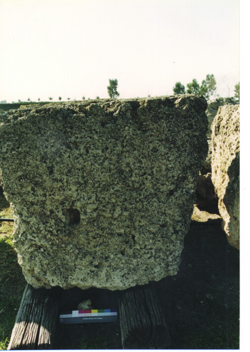 architrave/ frammento - ambito acheo coloniale (terzo quarto sec. VI a.C)