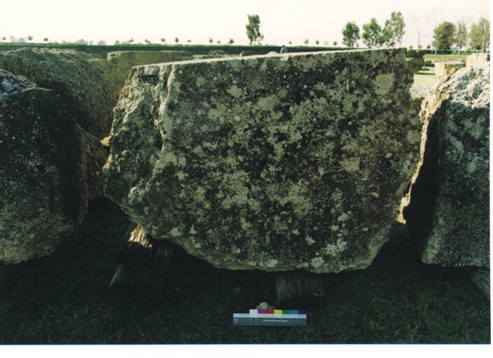 architrave/ frammento - ambito acheo coloniale (terzo quarto sec. VI a.C)