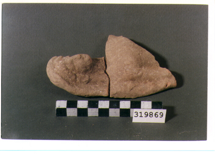 pinax votivo/ frammento - produzione metapontina (prima metà sec. IV a.C)