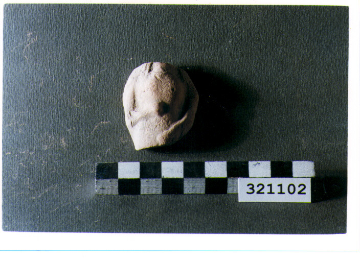 statuetta votiva/ frammento - produzione magnogreca (sec. VI a.C)