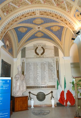 lapide commemorativa ai caduti di Sarto Mario (sec. XX, sec. XX)