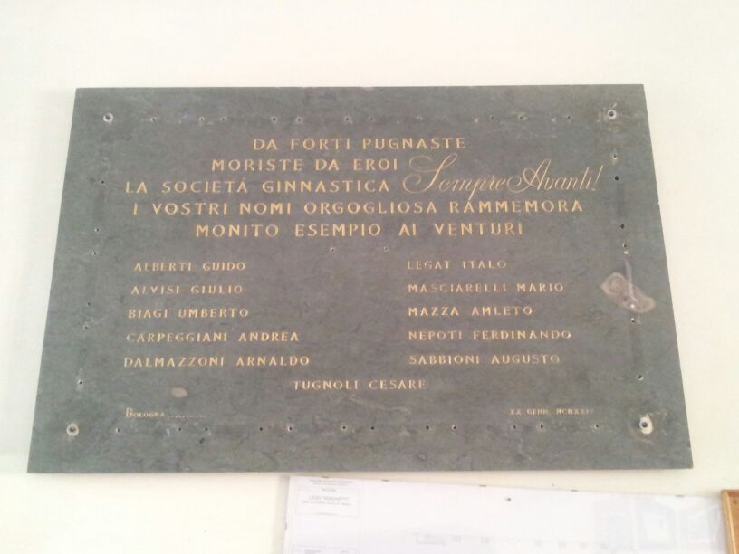 lapide commemorativa ai caduti - ambito bolognese (sec. XX)