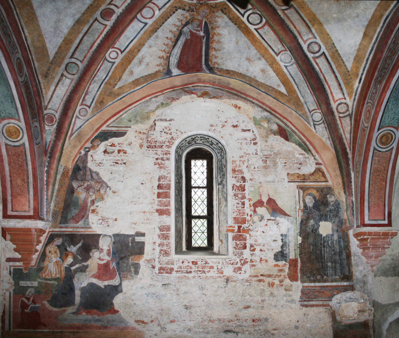 Santi (dipinto murale, complesso decorativo) di Maestro di Borgiallo (attribuito) (ultimo quarto sec. XV)