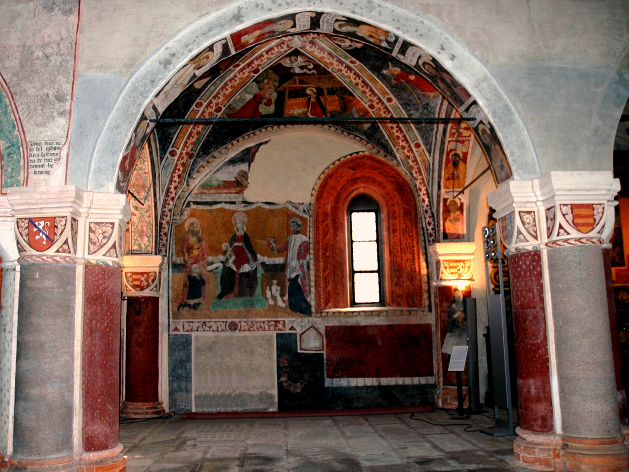 dipinto murale, complesso decorativo - ambito lombardo-piemontese (fine sec. XV)