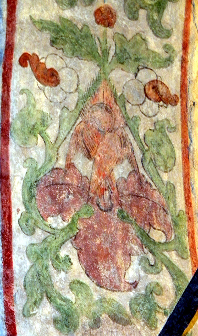 motivi decorativi (dipinto murale, elemento d'insieme) - ambito lombardo (terzo quarto sec. XV)