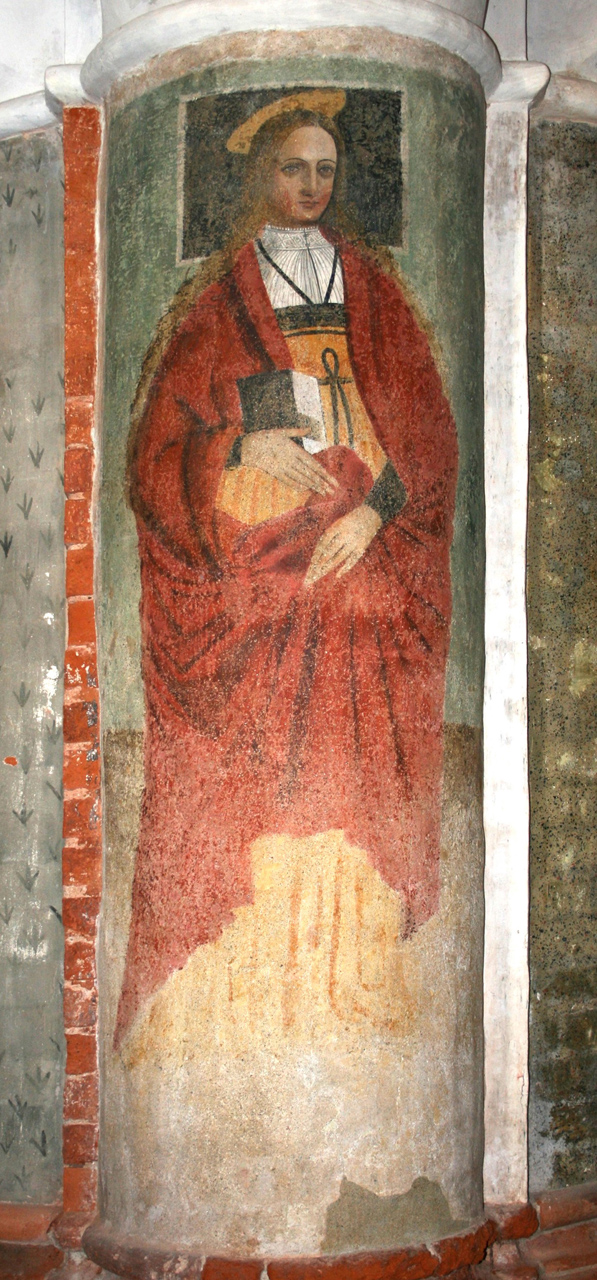Santa Maria Maddalena (dipinto murale, opera isolata) - ambito piemontese (prima metà sec. XVI)