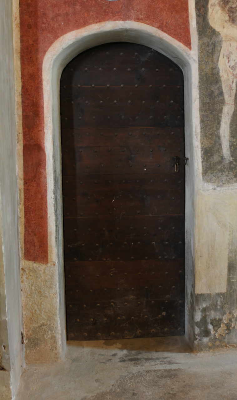 porta - ad un battente, opera isolata - ambito locale (secondo quarto sec. XV, sec. XX)