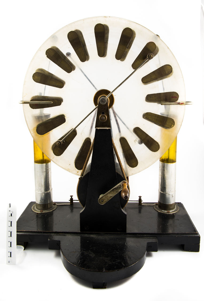 macchina elettrostatica, di Wimshurst di Wimshurst James, Bonetti L (ultimo quarto sec. XIX)