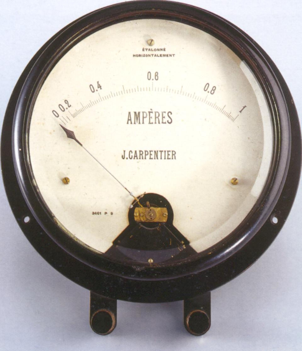 amperometro, elettrodinamico di Carpentier Jules Adrien (primo quarto sec. XX)