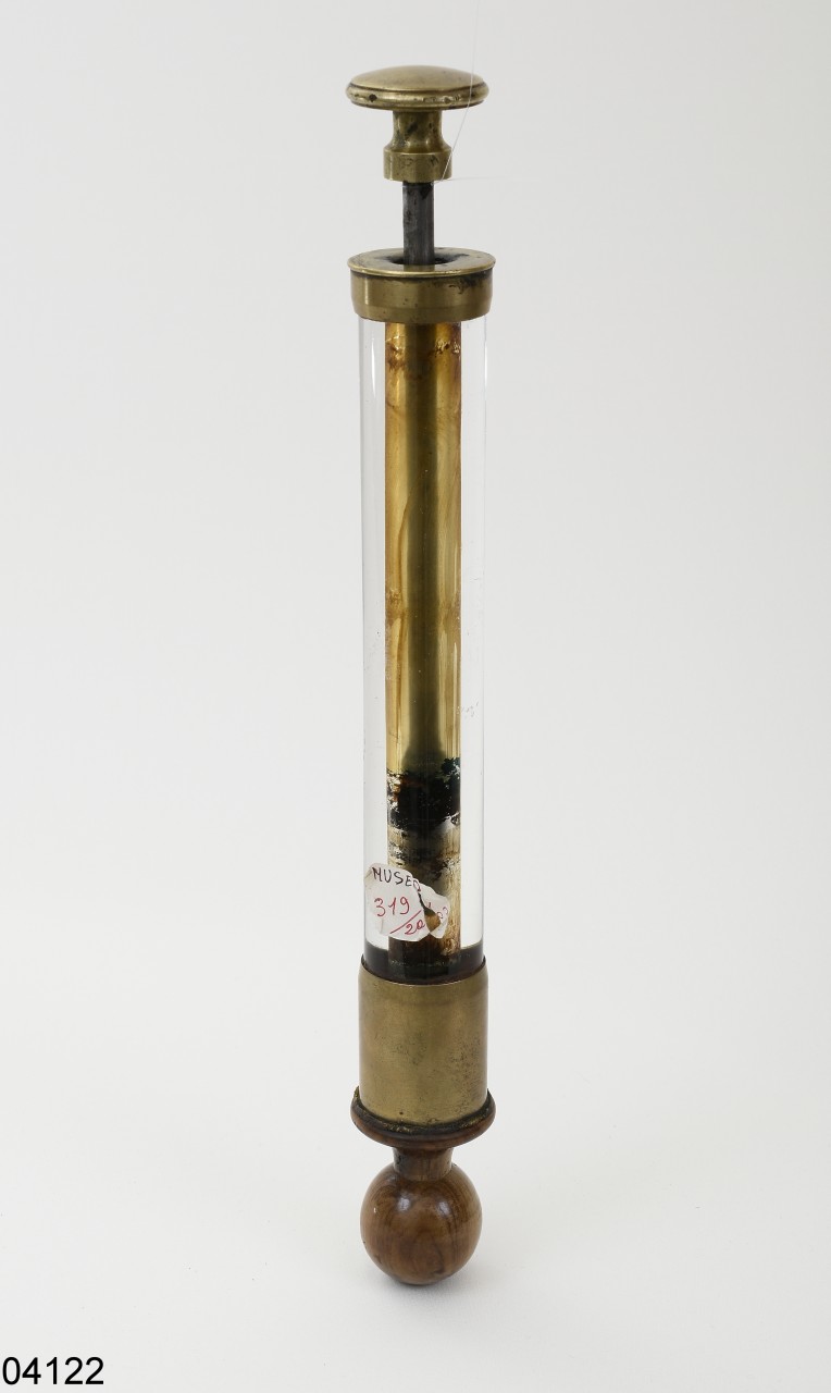 acciarino pneumatico (acciarino, ad aria compressa) (prima metà sec. XIX)