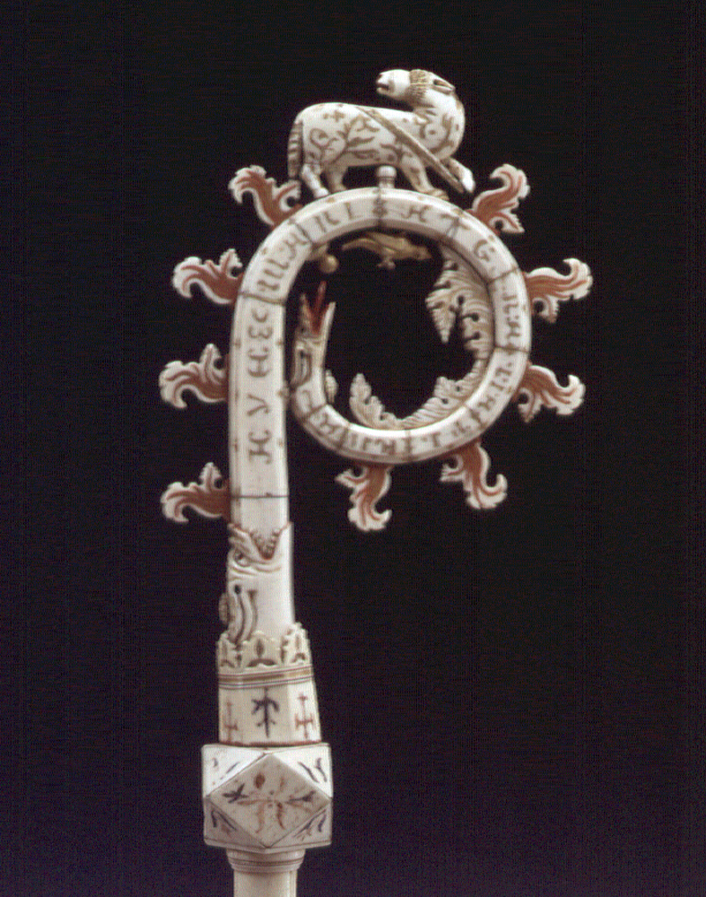 riccio di pastorale - zoomorfo, opera isolata - ambito dell'Italia centrale (secc. XIII/ XIV, sec. XVI)