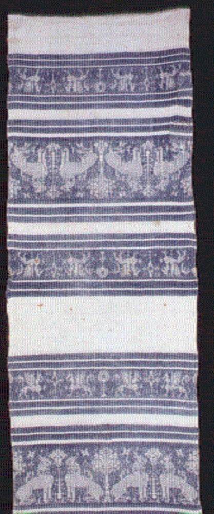 tovaglia, frammento - manifattura umbra (seconda metà sec. XV)