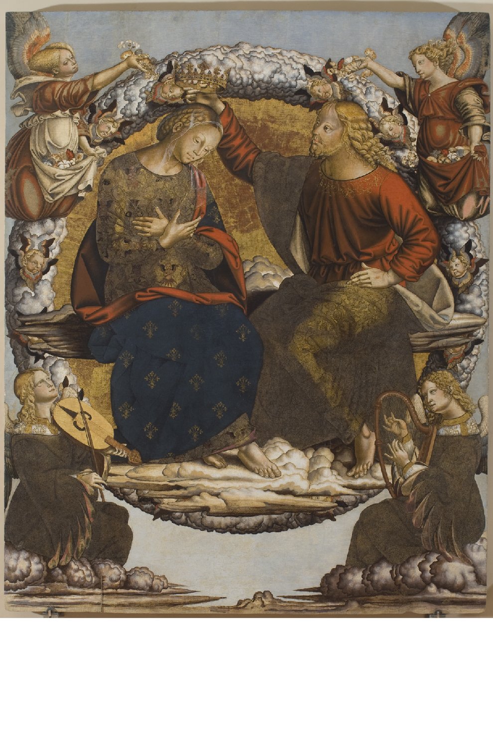 incoronazione di Maria Vergine (dipinto, opera isolata) di Bernardino di Mariotto dello Stagno (attribuito) (prima metà sec. XVI)