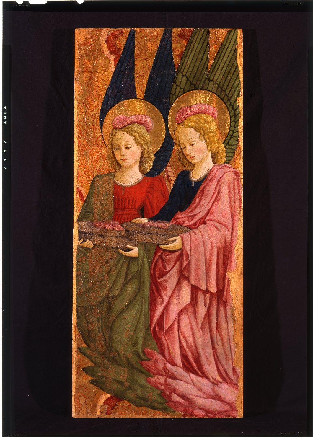 angeli (dipinto, elemento d'insieme) di Bonfigli Benedetto (attribuito) (seconda metà sec. XV)