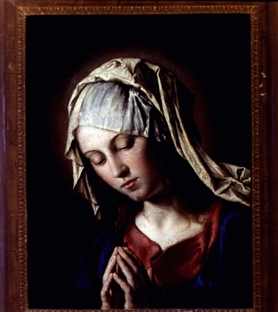 Madonna orante (dipinto, opera isolata) di Salvi Giovanni Battista (attribuito) (seconda metà sec. XVII)