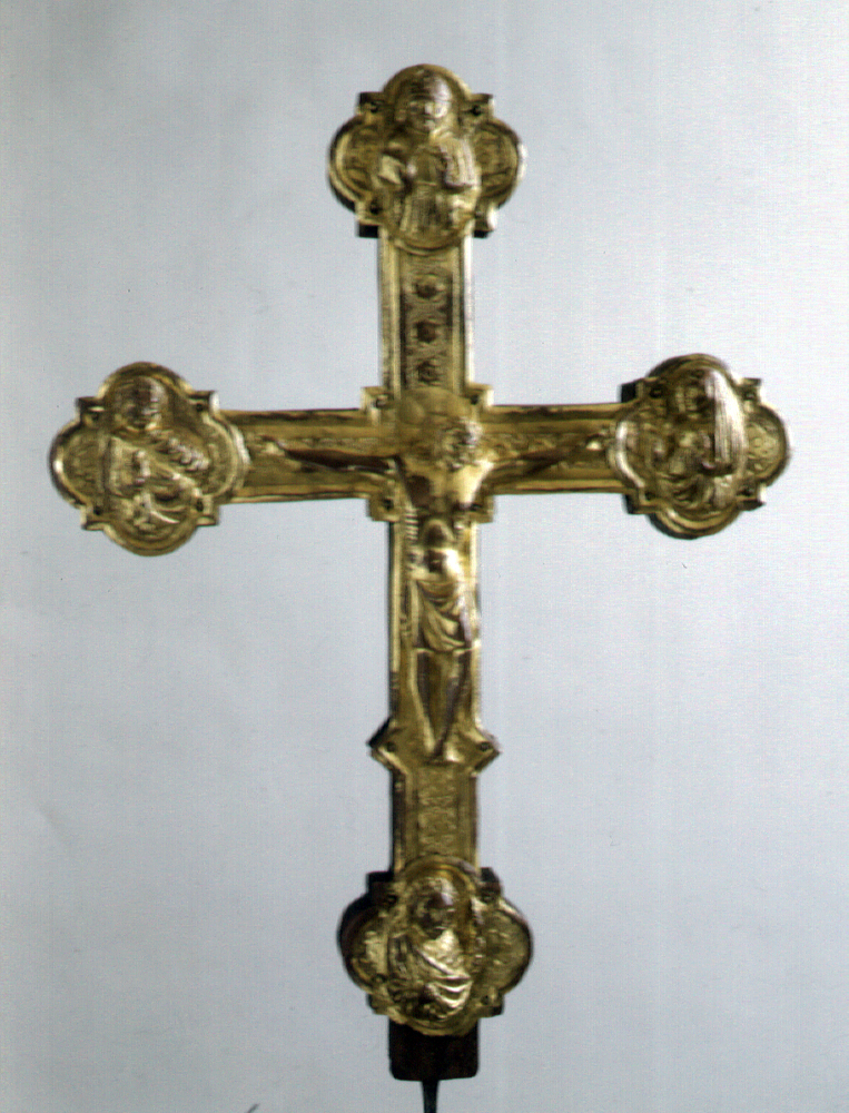 croce processionale, opera isolata - ambito umbro (prima metà sec. XV)