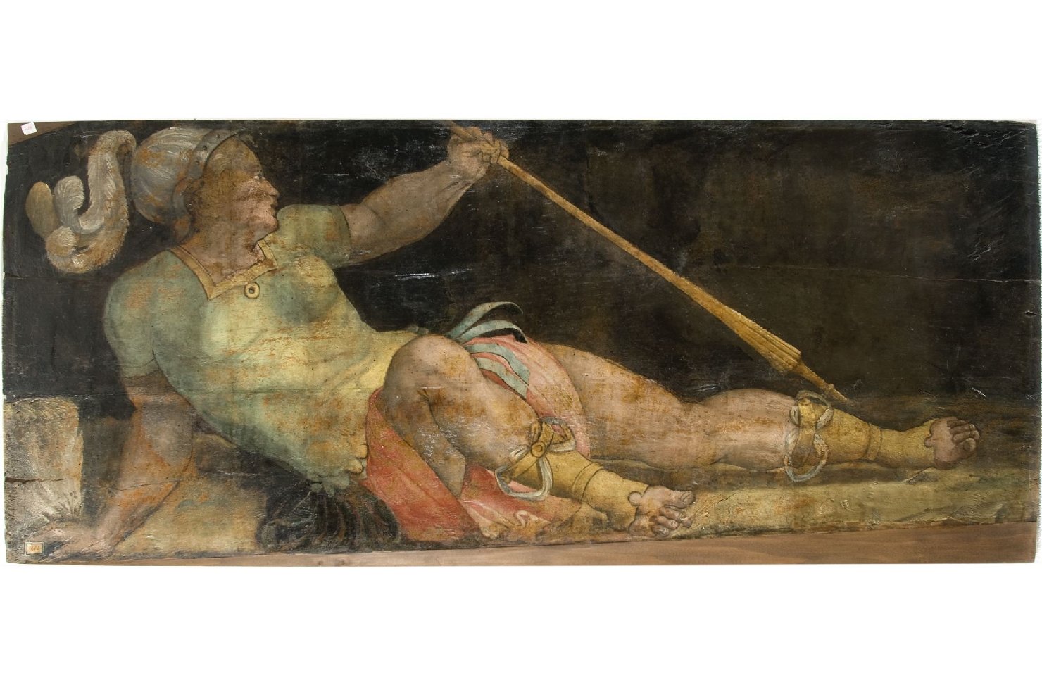 guerriero (dipinto, elemento d'insieme) di Lattanzio Pagani (attribuito) (prima metà sec. XVI)