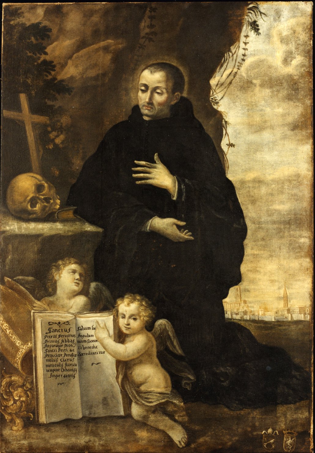 San Pietro Vincioli da Perugia (dipinto, opera isolata) di Appiani Francesco (attribuito) (sec. XVIII)